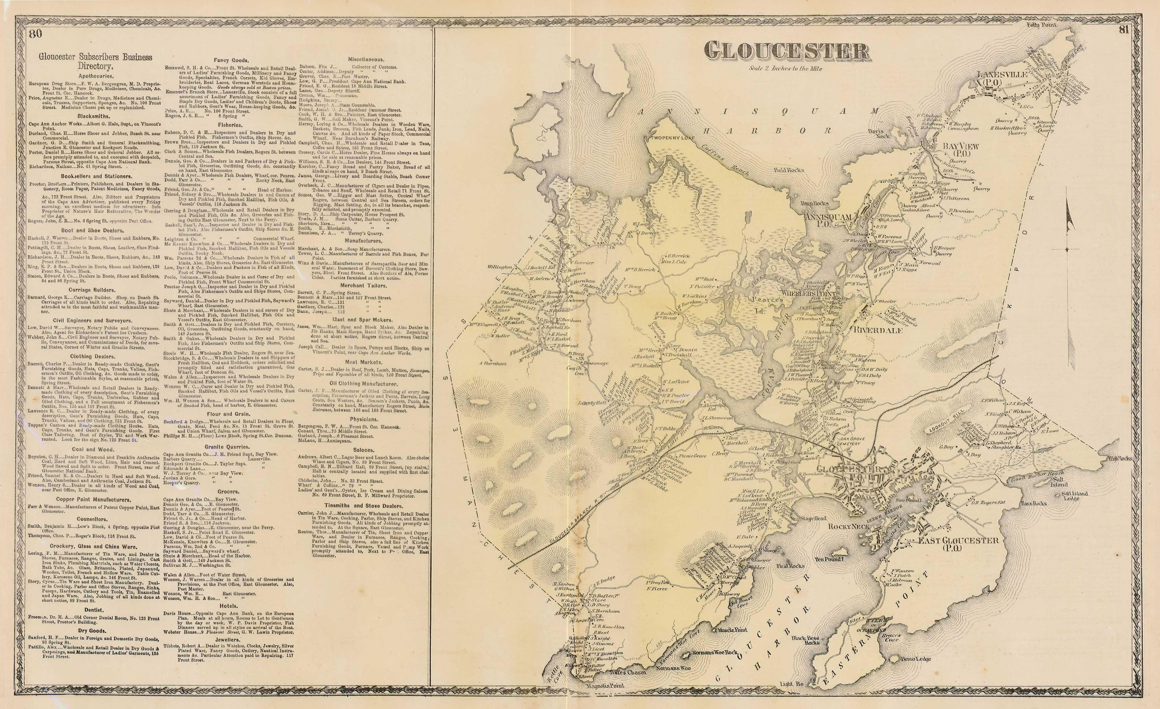 1872 Gloucester map