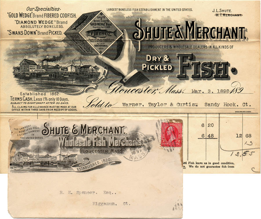 1898 billhead and adcover