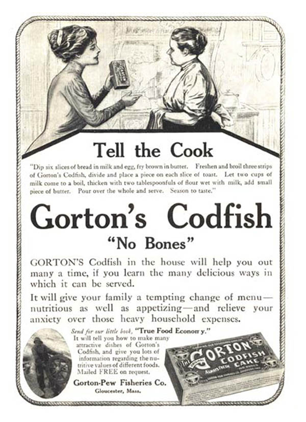 Gorton-Pew ad 1910