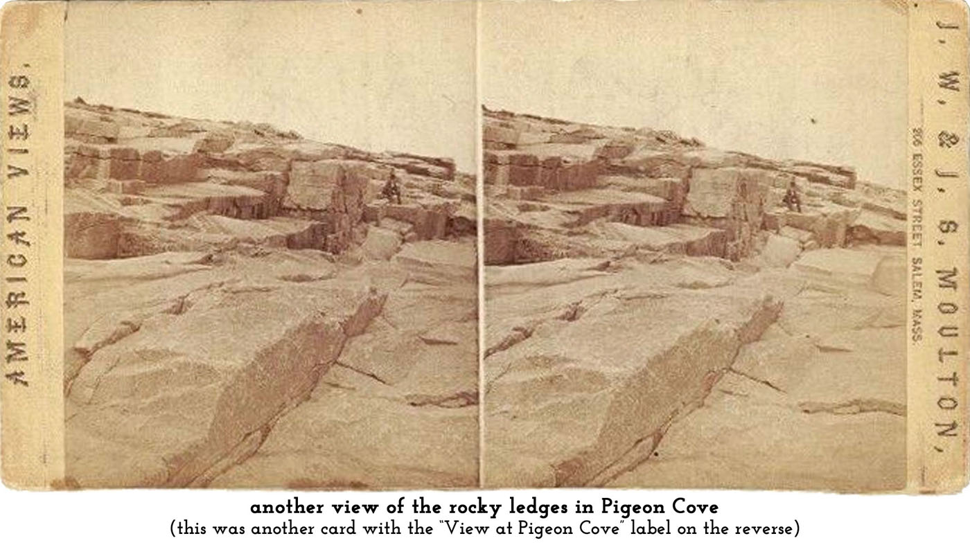 rocky ledges at Pigeon Cove
