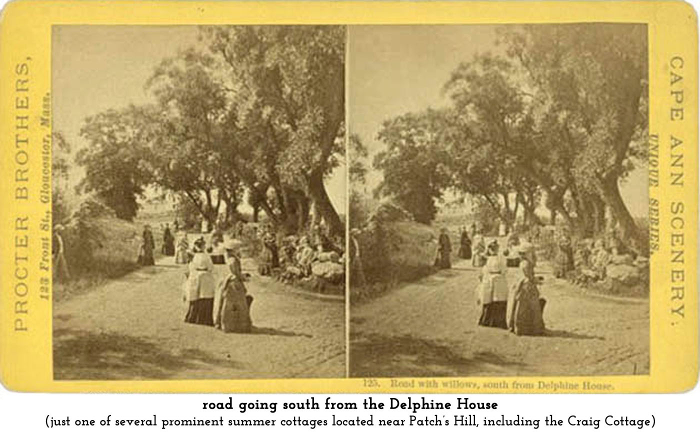 the road from the Delphine House