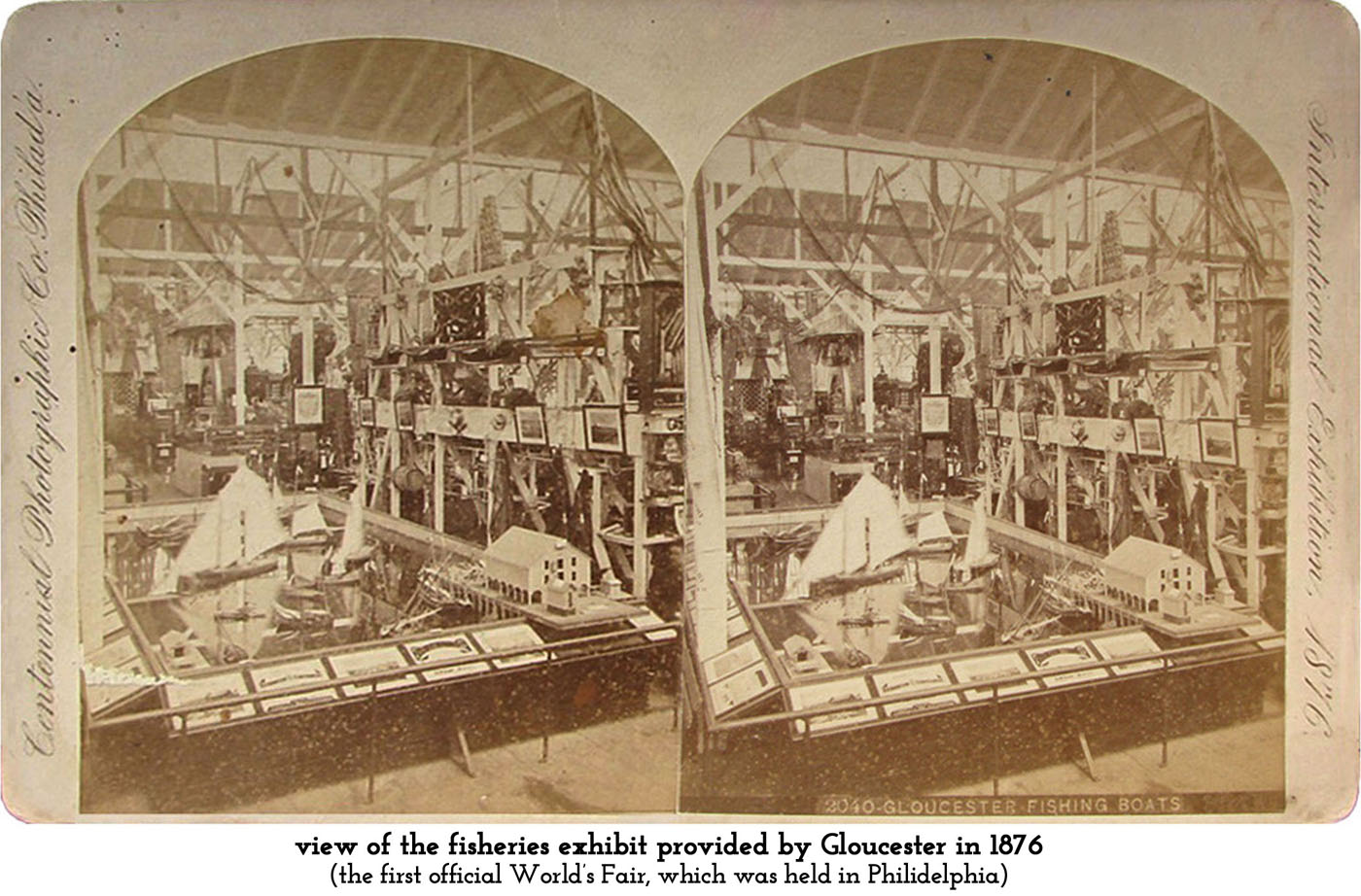 Gloucester Fisheries exhibit 1876