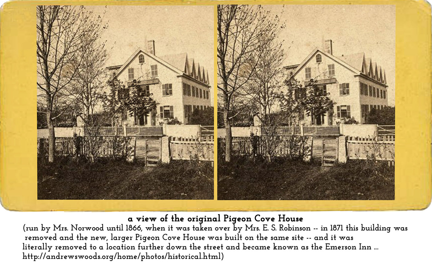 the first Pigeon Cove House 