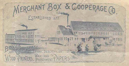 1895 Merchant Box Co. billhead