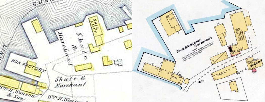  Shute & Merchant 1884-1903 map sections