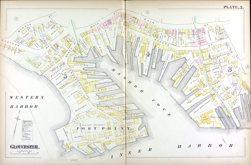 map showing businesses around Harbor Cove